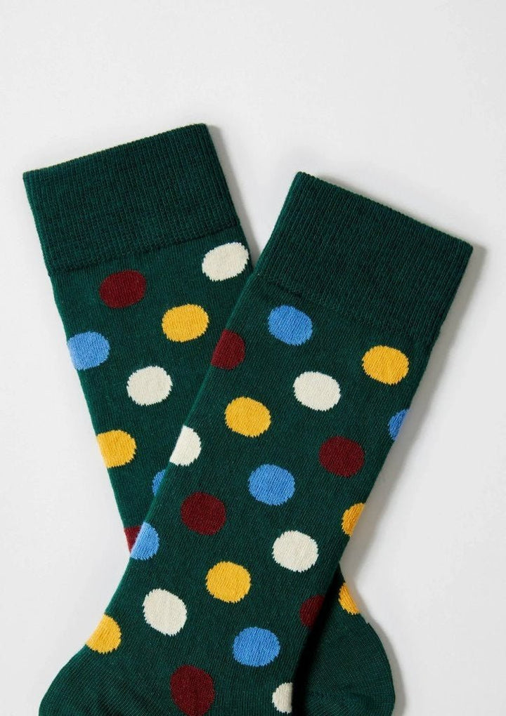 Calcetines BePolkadots Verde Multicolor - Olokuti