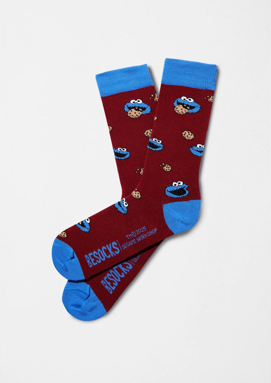 Calcetines BeSesameStreet Cookie Monster Burdeos - Olokuti