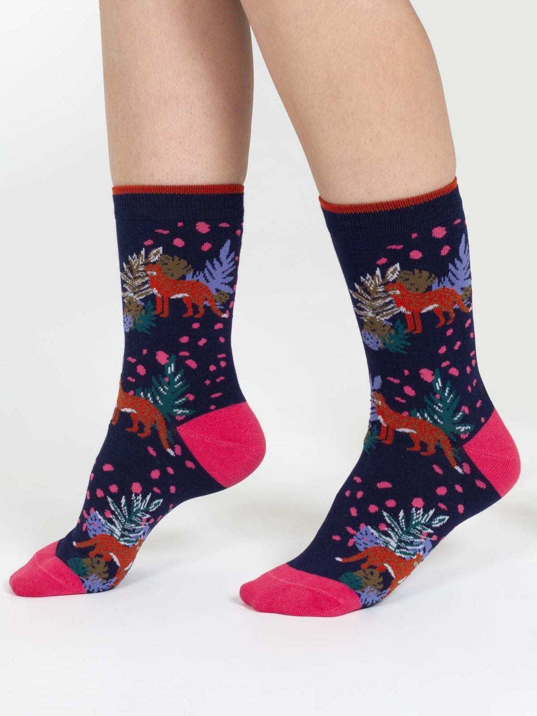 Calcetines Crew Algodón orgánico Tropical Animal 37 - 41 - Olokuti