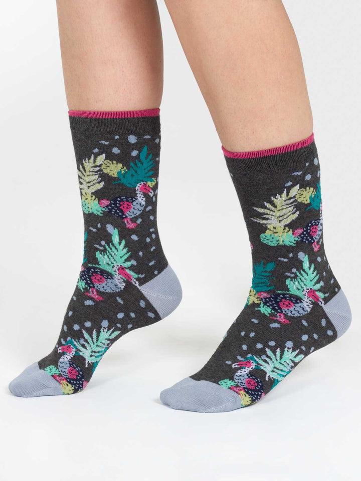 Calcetines Crew Algodón orgánico Tropical Animal 37 - 41 - Olokuti