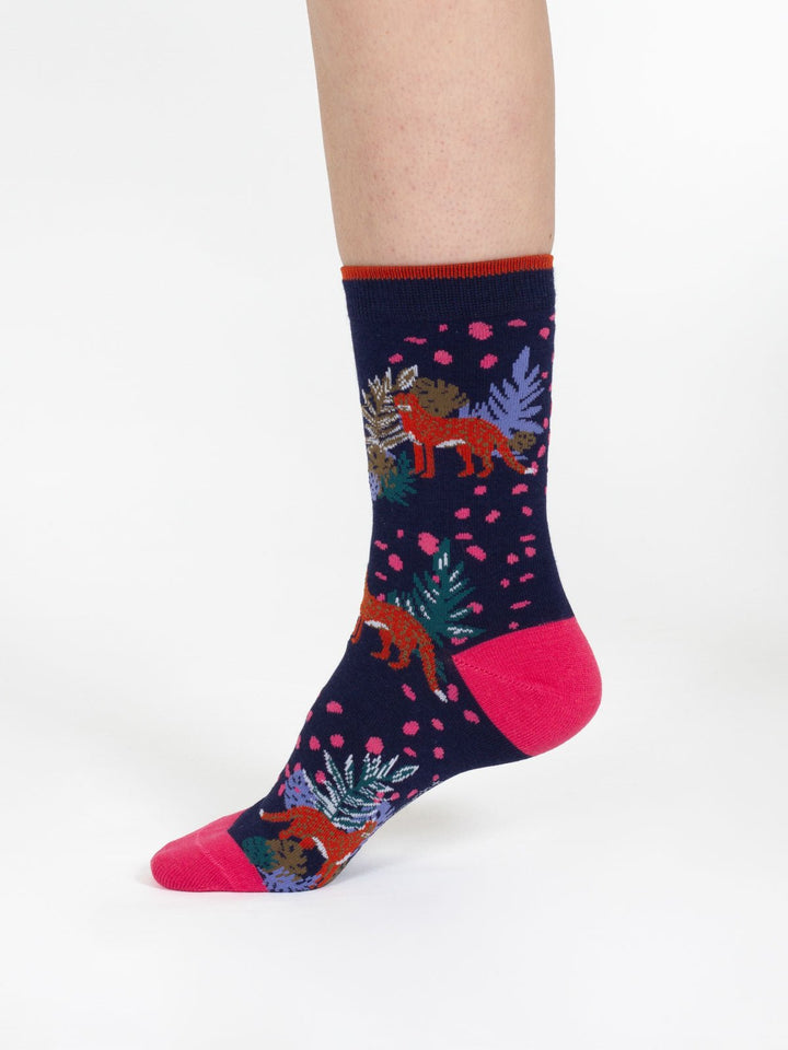 Calcetines Crew Algodón orgánico Tropical Animal 37 - 41 - Olokuti