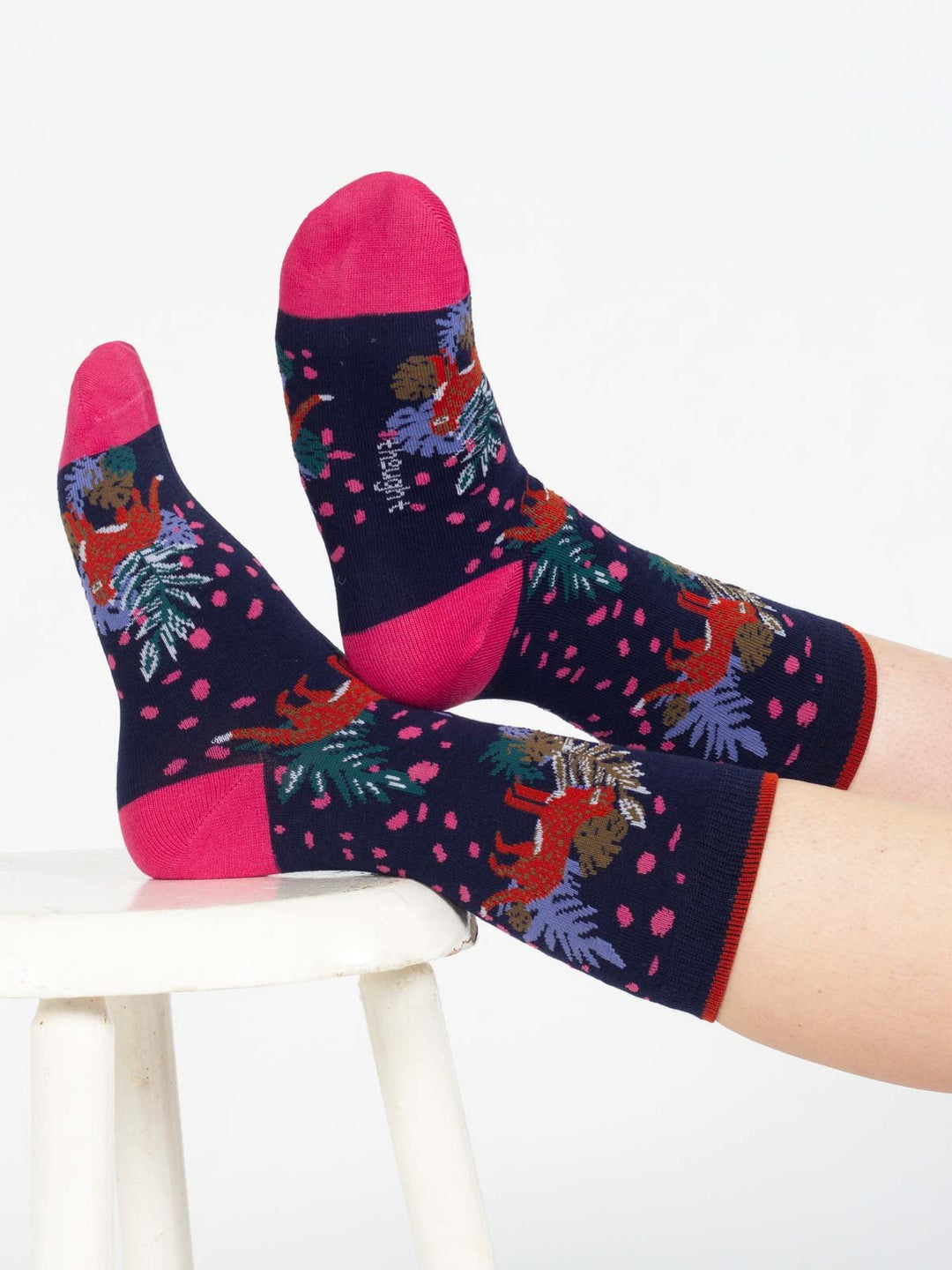 Calcetines Crew Algodón orgánico Tropical Animal 37 - 41 - Olokuti