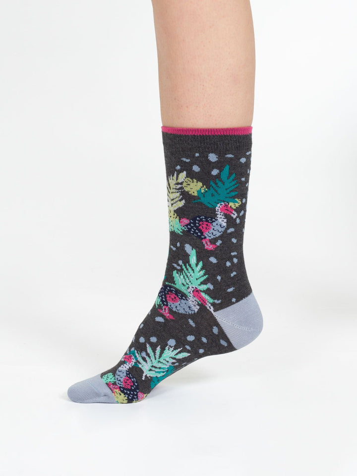 Calcetines Crew Algodón orgánico Tropical Animal 37 - 41 - Olokuti