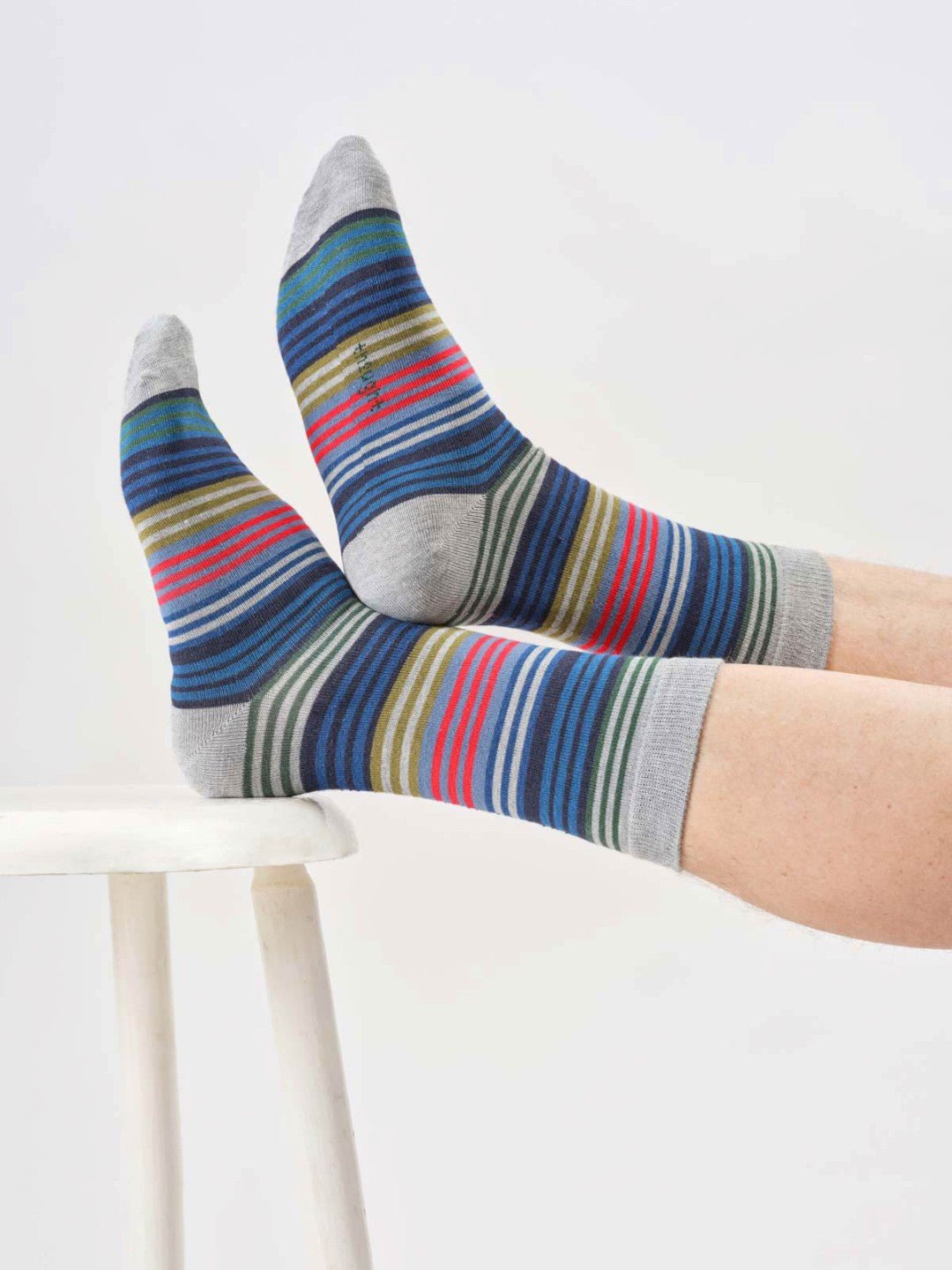 Calcetines Mens Multi Stripe Bambú 41 - 46 - Olokuti