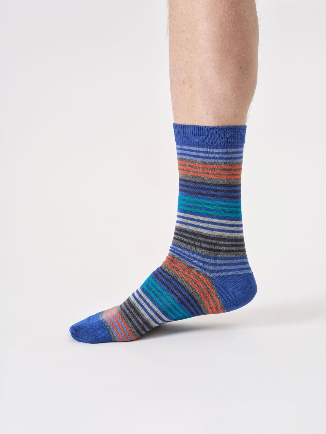 Calcetines Mens Multi Stripe Bambú 41 - 46 - Olokuti