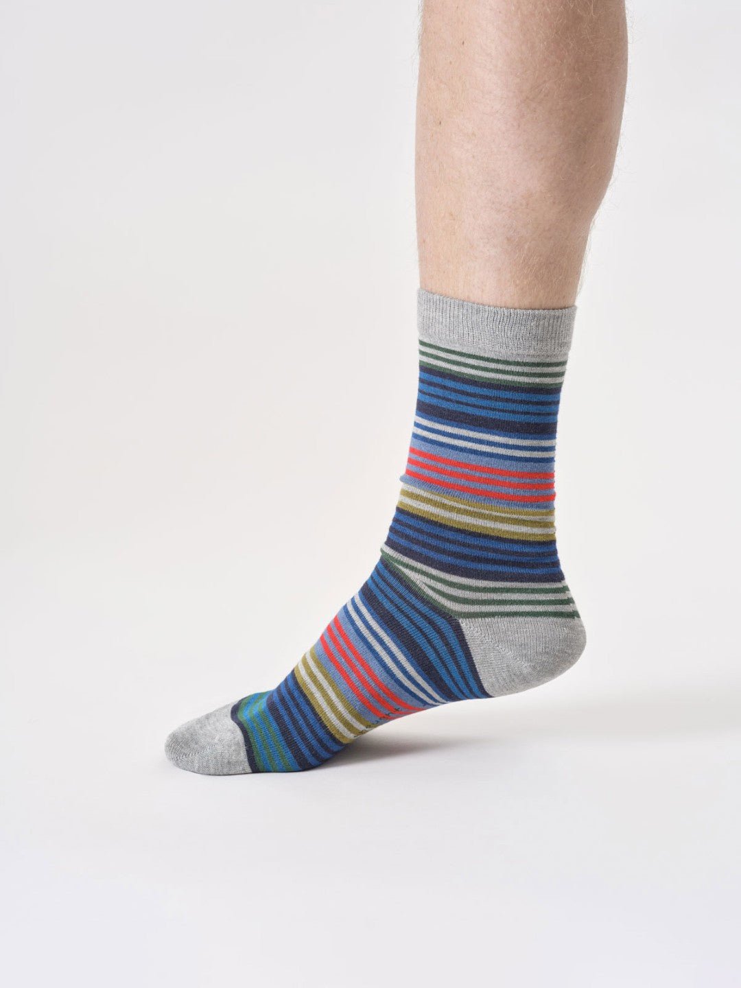 Calcetines Mens Multi Stripe Bambú 41 - 46 - Olokuti