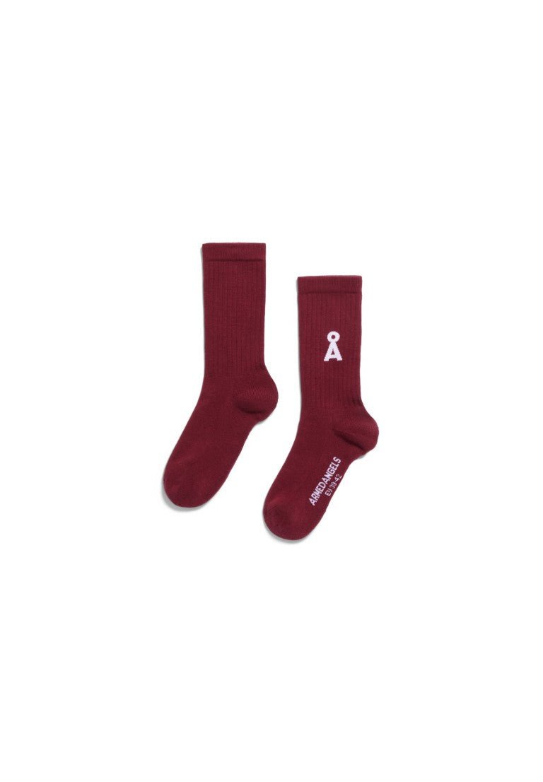 Calcetines Saamus Bold W Velvet red - Olokuti