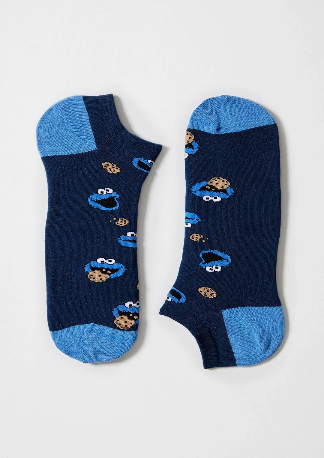 Calcetines Tobilleros BeSesameStreet Cookie Monster Azul - Olokuti