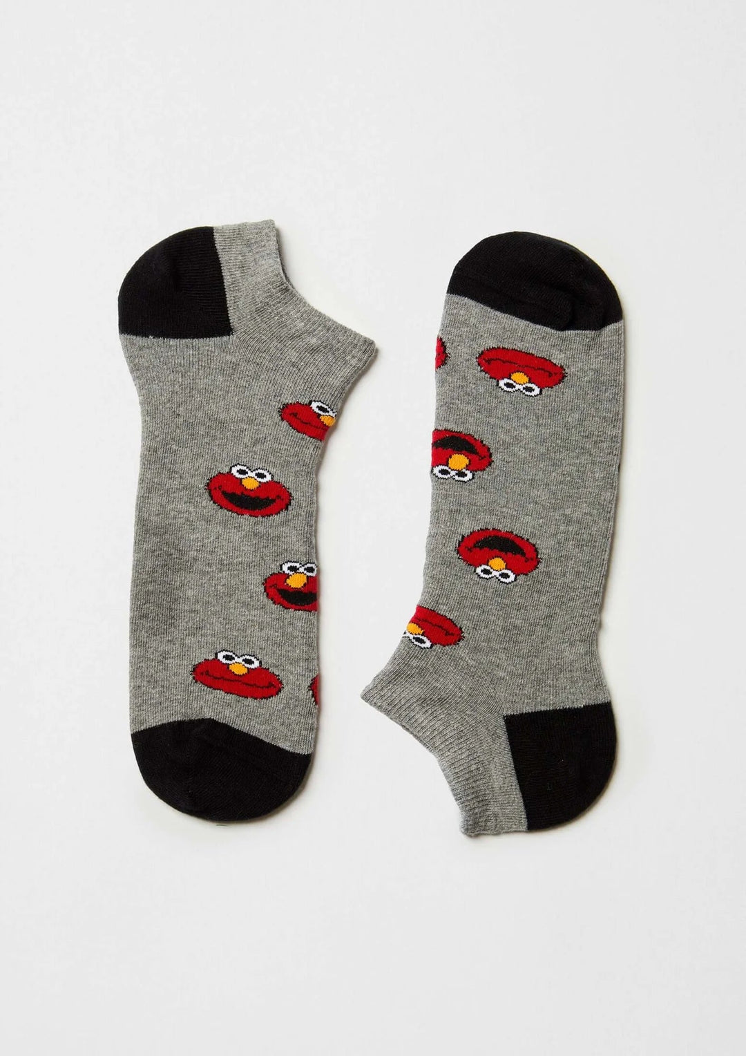 Calcetines Tobilleros BeSesameStreet Elmo Gris - Olokuti
