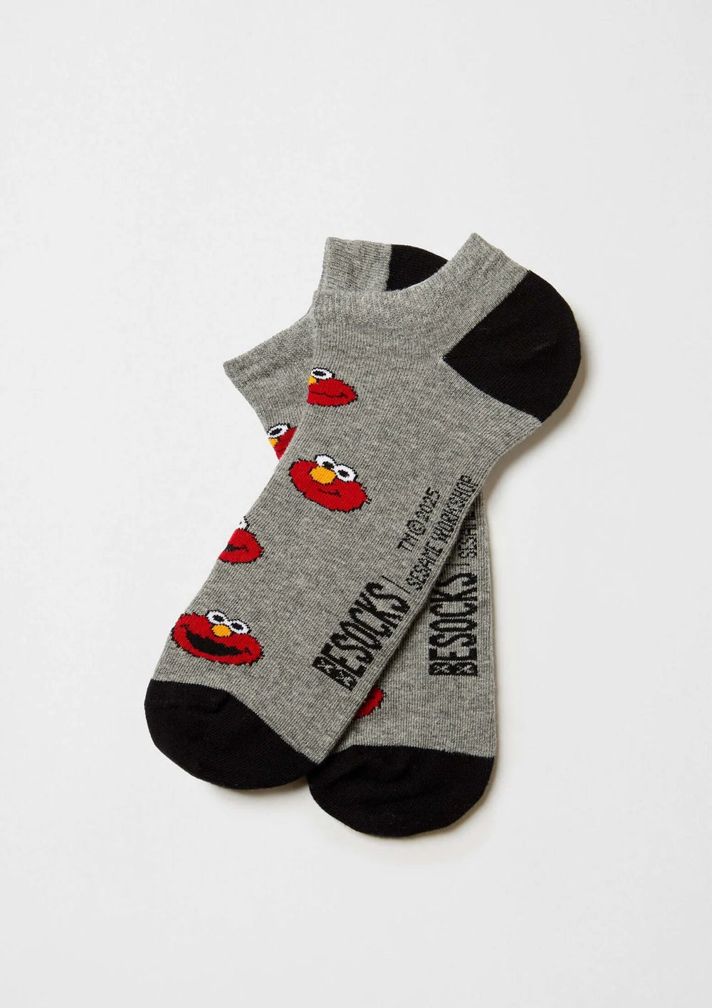 Calcetines Tobilleros BeSesameStreet Elmo Gris - Olokuti