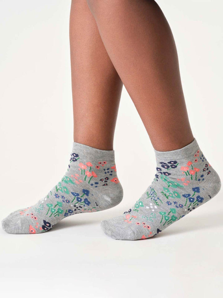 Calcetines Tobilleros Womens Floral Bambú 37 - 41 - Olokuti