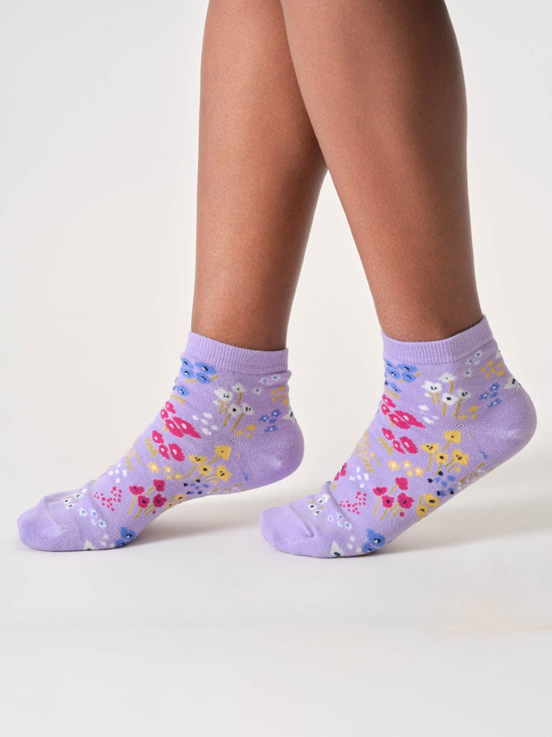 Calcetines Tobilleros Womens Floral Bambú 37 - 41 - Olokuti