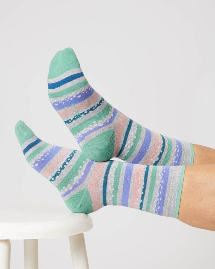 Calcetines Womens Bambú Rayas 37 - 41 - Olokuti