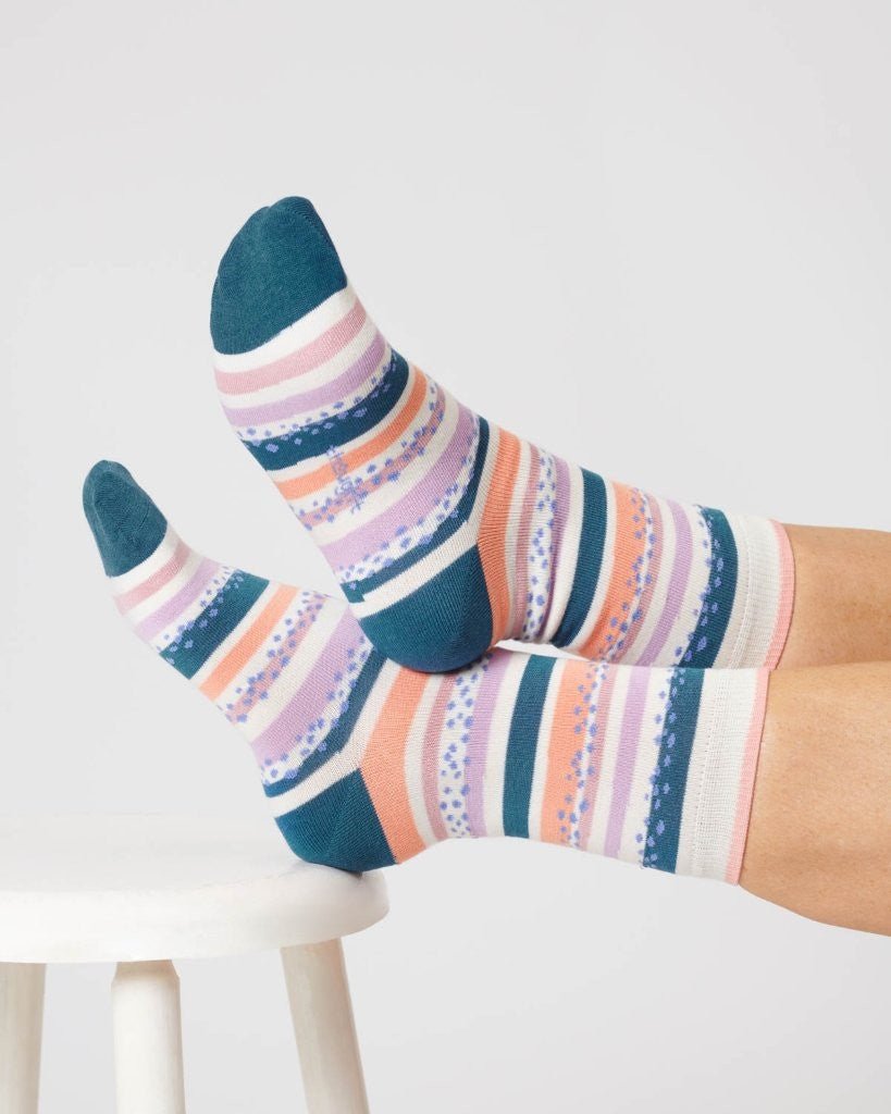 Calcetines Womens Bambú Rayas 37 - 41 - Olokuti