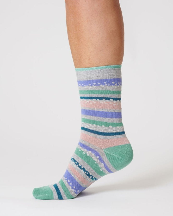 Calcetines Womens Bambú Rayas 37 - 41 - Olokuti