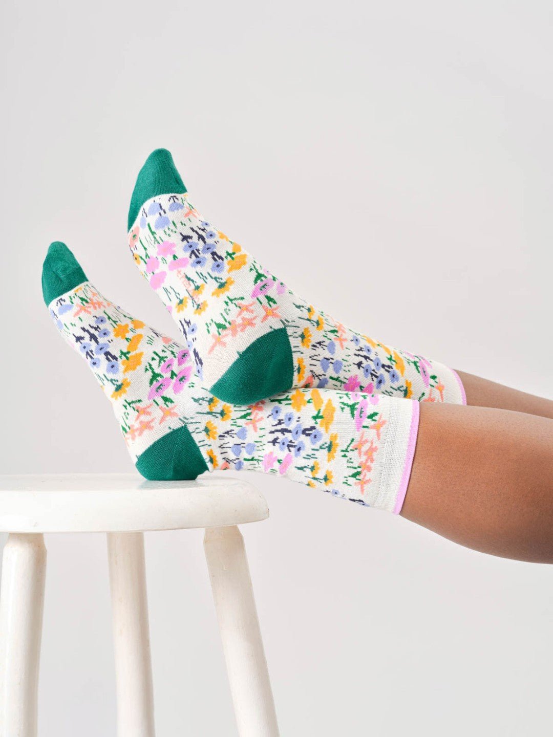 Calcetines Womens Ditsy All Over Floral Algodón orgánico 37 - 41 - Olokuti