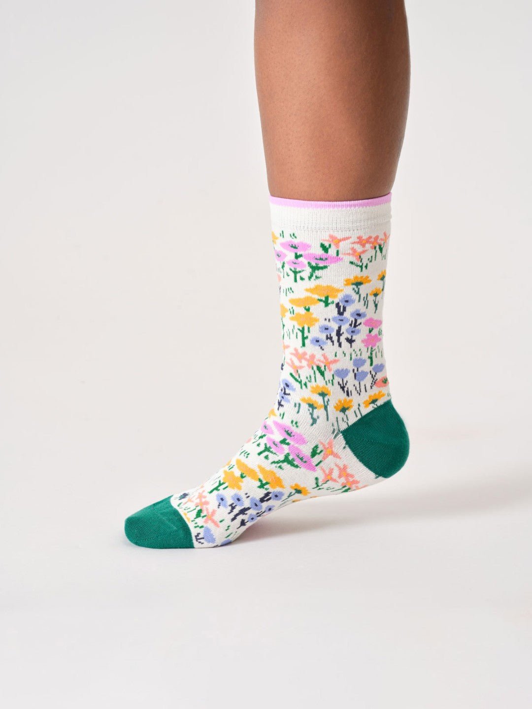 Calcetines Womens Ditsy All Over Floral Algodón orgánico 37 - 41 - Olokuti