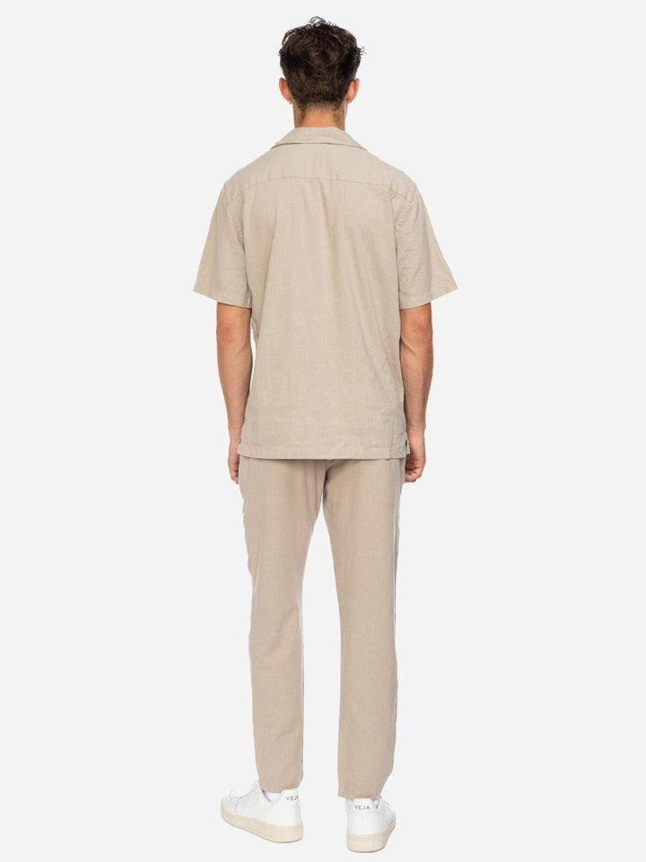 Camisa Hemd Etirat Lino Beige - Olokuti