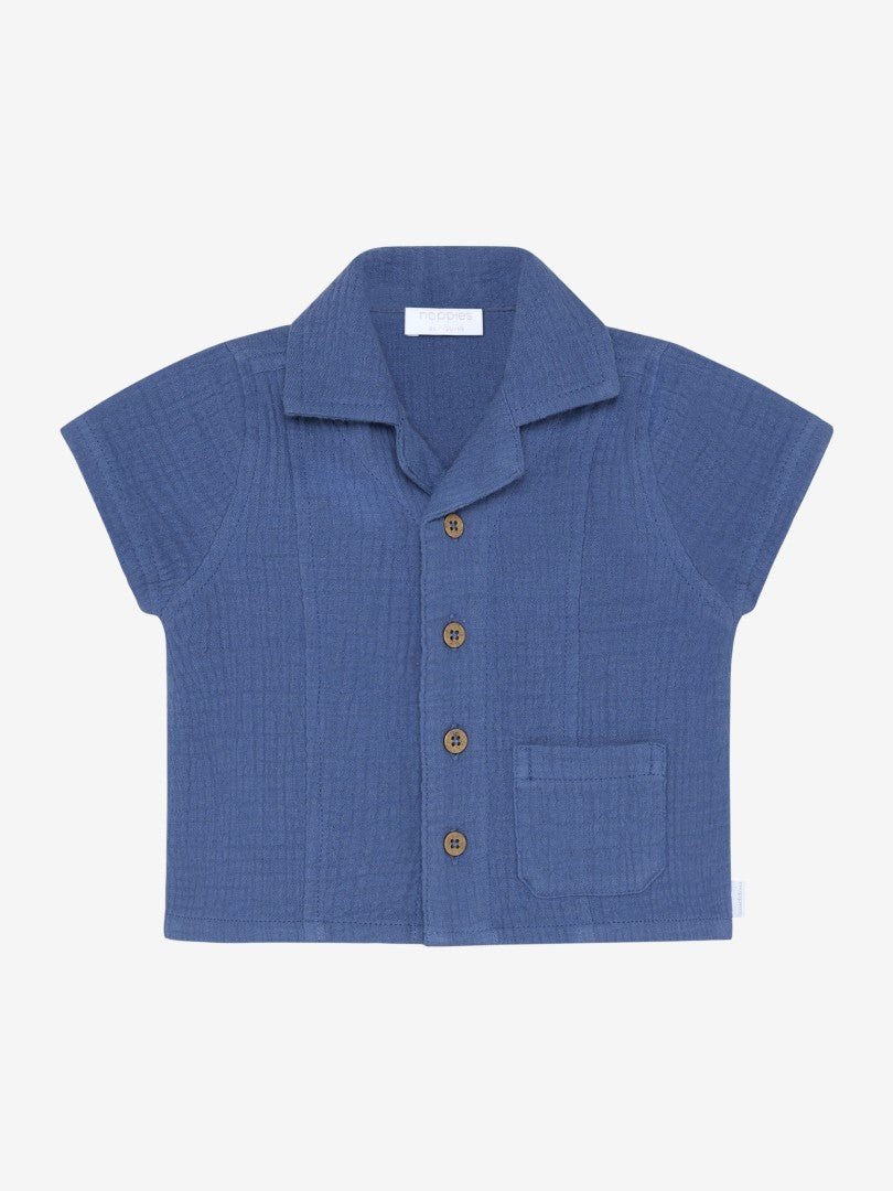 Camisa m/c Gray blue - Olokuti