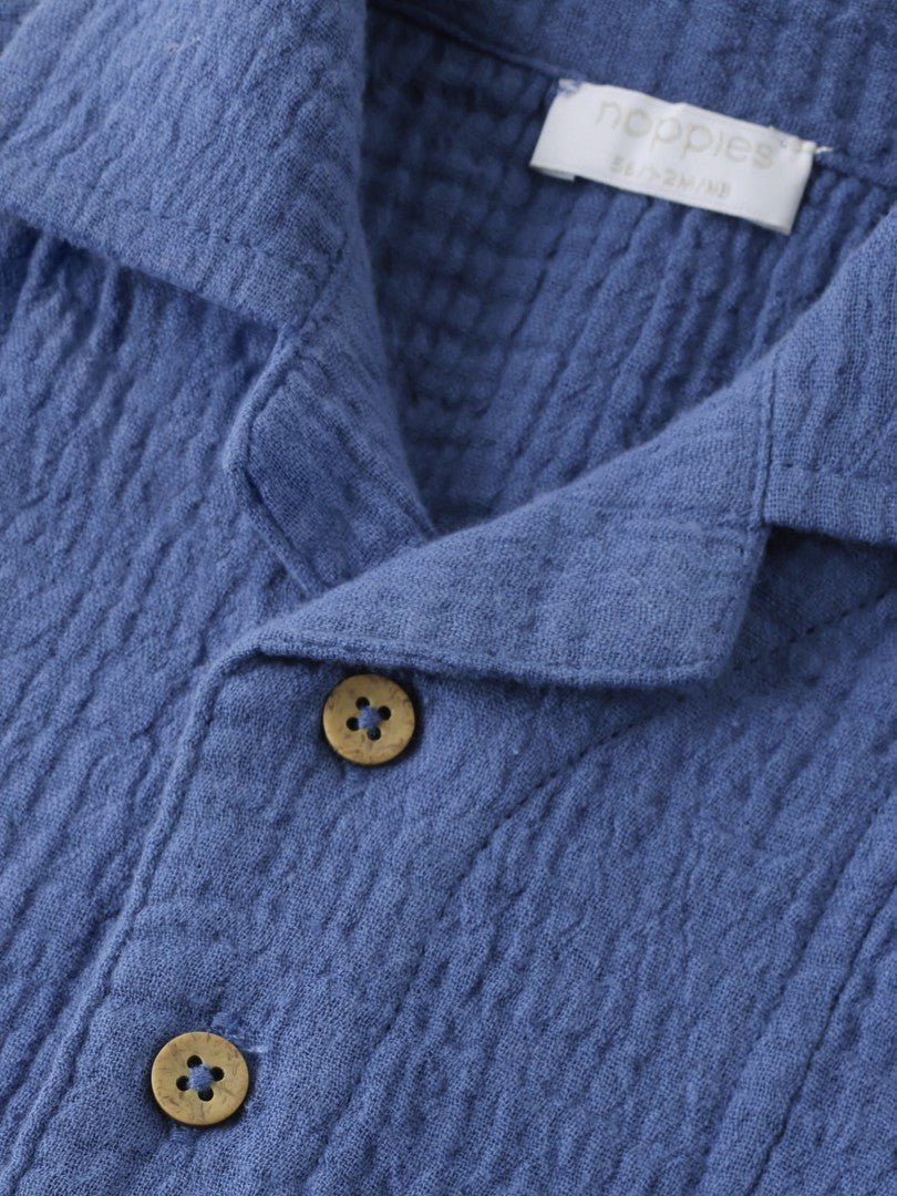 Camisa m/c Gray blue - Olokuti