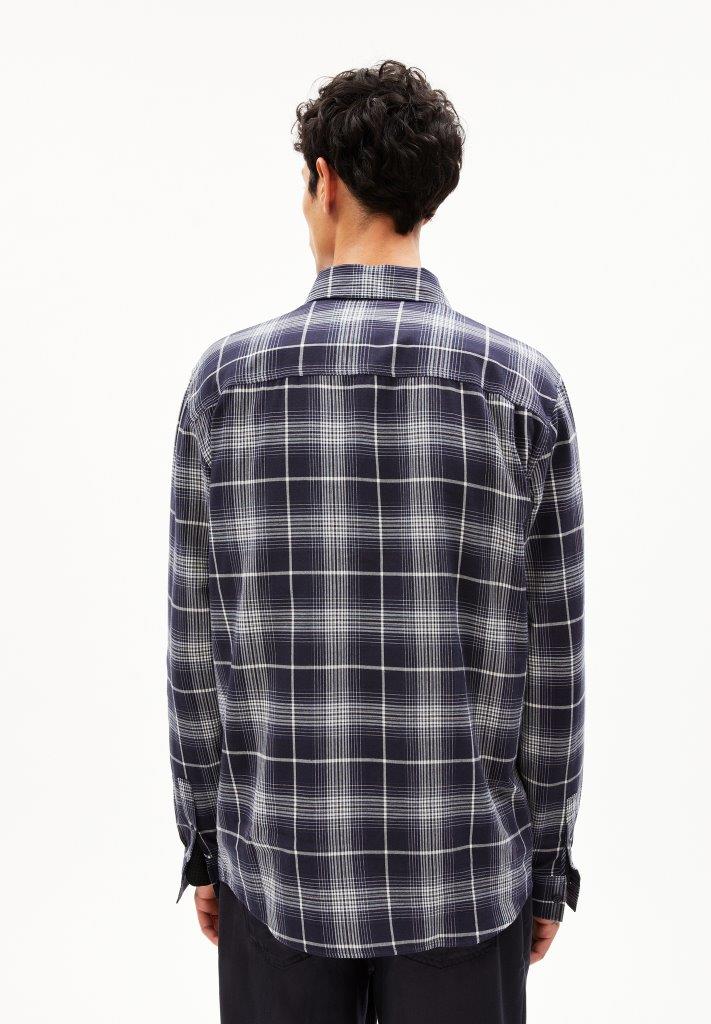 Camisa m/l AARNAULT Night sky - Oatmilk - Olokuti