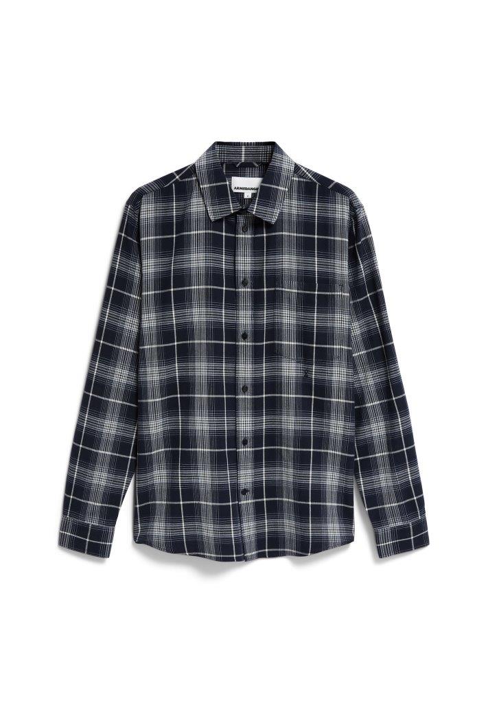 Camisa m/l AARNAULT Night sky - Oatmilk - Olokuti
