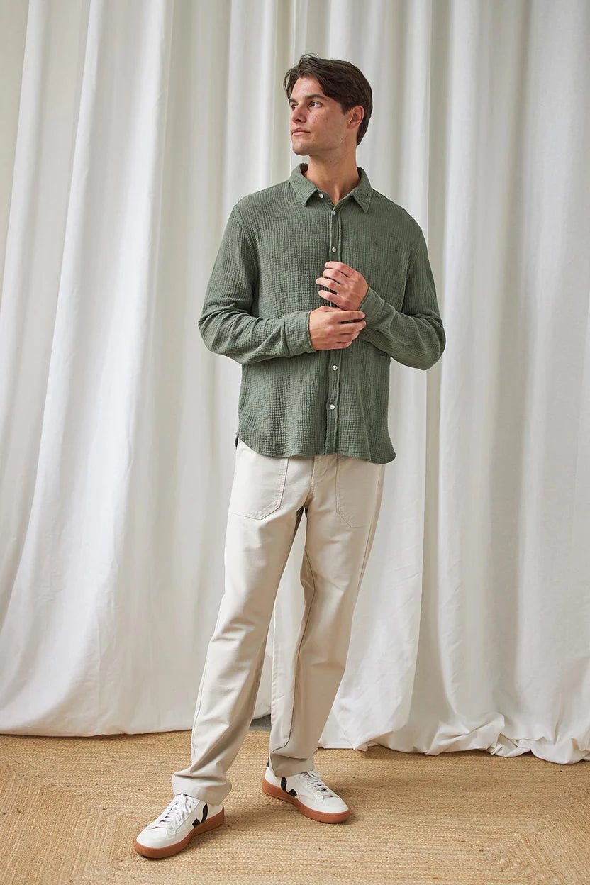 Camisa Unyee Deep lichen green - Olokuti