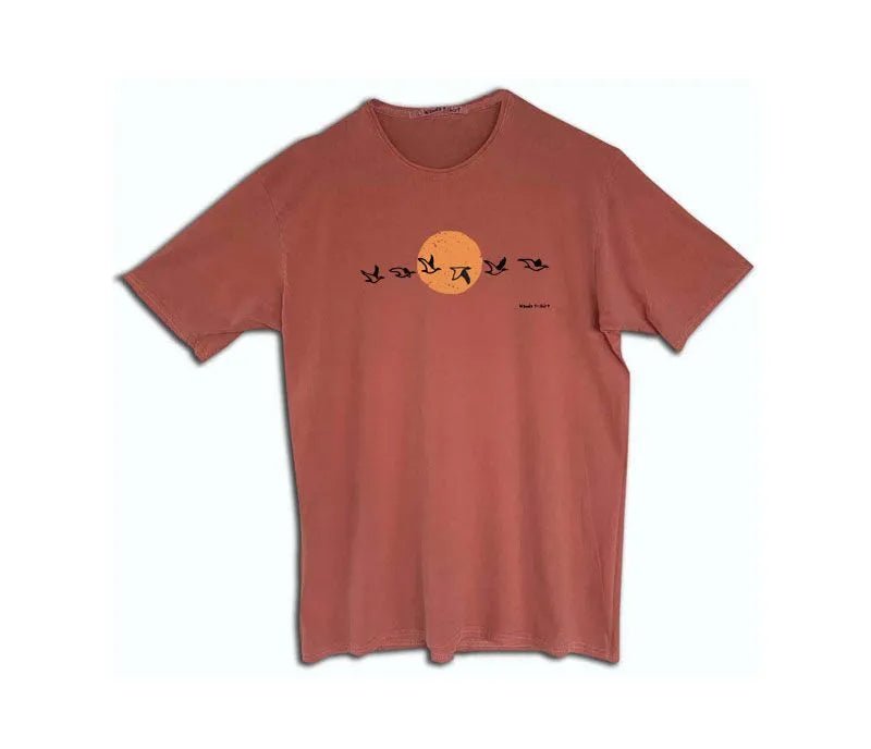 Camiseta Alada Birds Coral - Olokuti