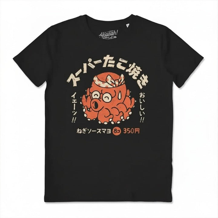 Camiseta algodón orgánico Tako Negro - Olokuti