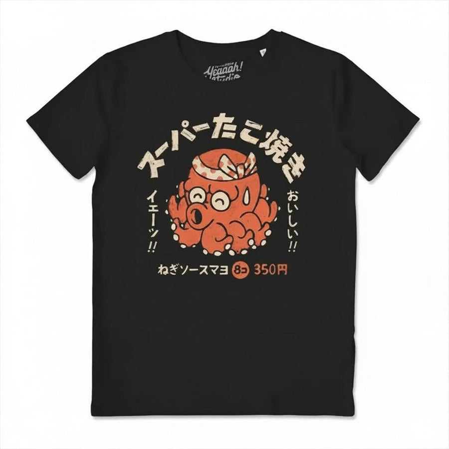 Camiseta algodón orgánico Tako Negro - Olokuti