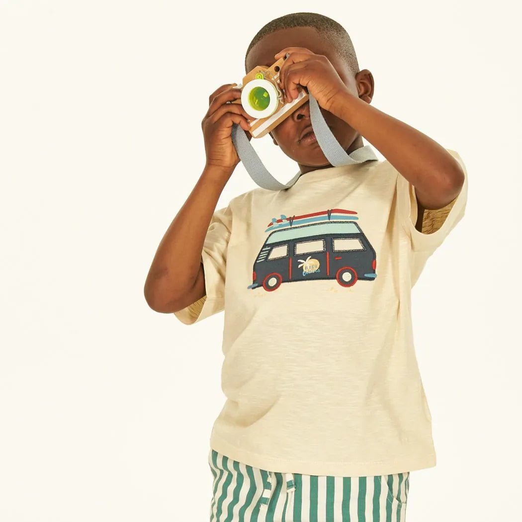 Camiseta ANTON Camper Beige - Olokuti