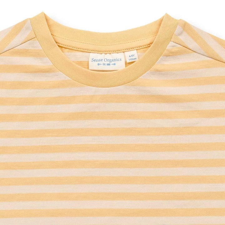 Camiseta ANTON Rayas Amarillo - Crema Rinoceronte - Olokuti