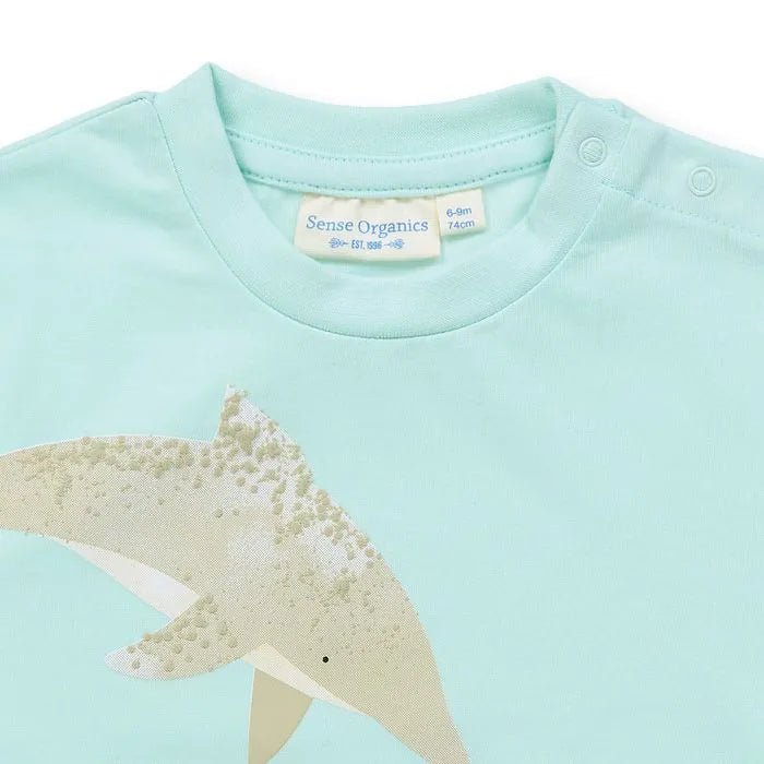 Camiseta Bebé ANTON Ballenas Ice green - Olokuti