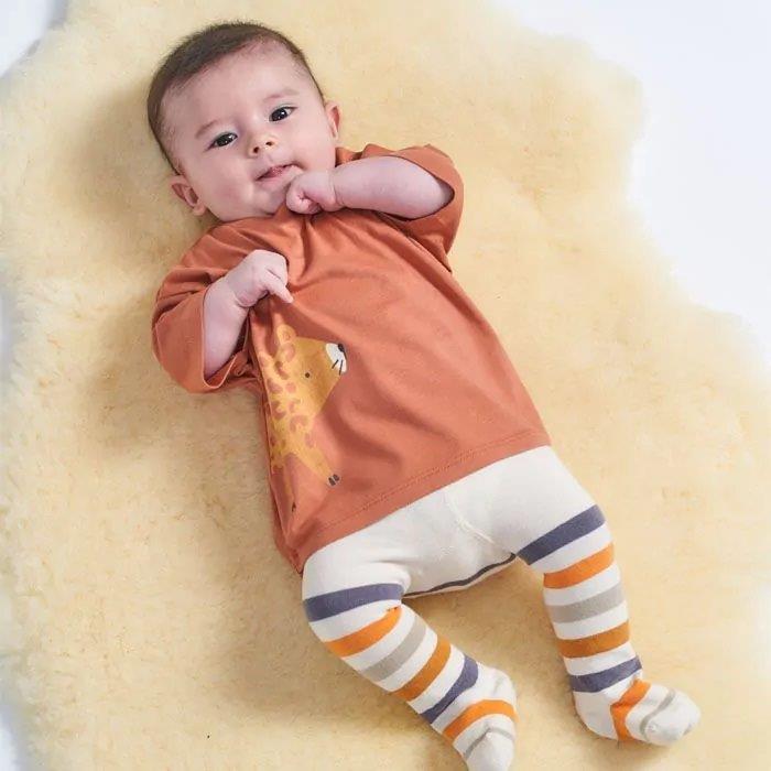Camiseta bebé ANTON Canela y Leopardo - Olokuti