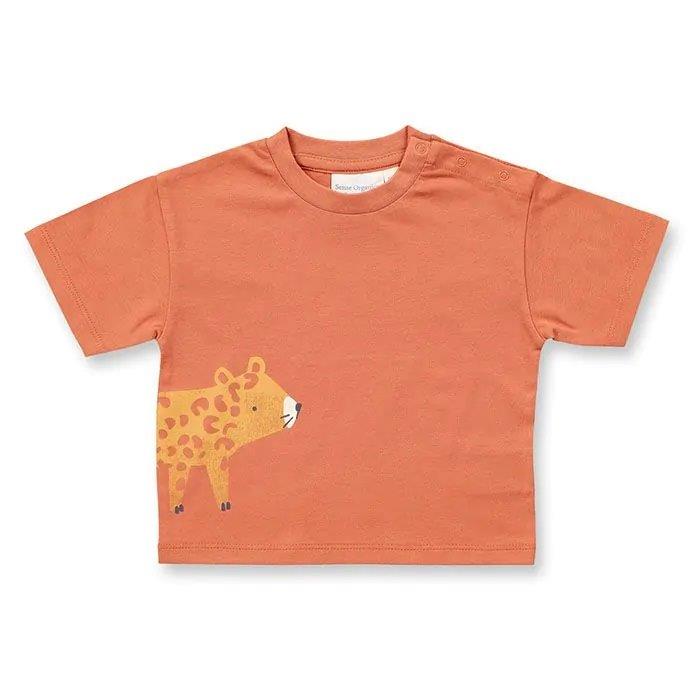 Camiseta bebé ANTON Canela y Leopardo - Olokuti
