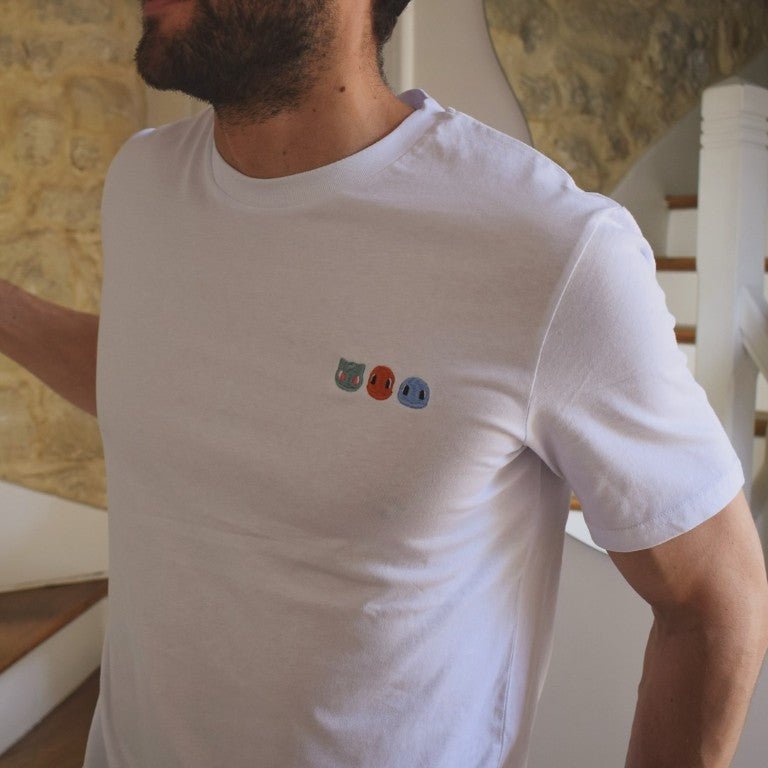 Camiseta bordado Droides Blanco - Olokuti