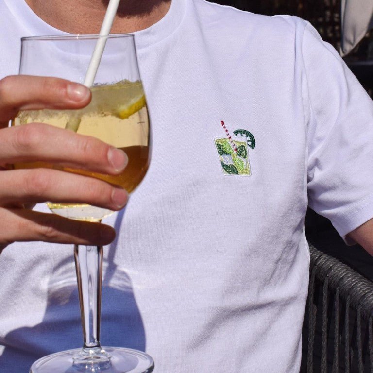 Camiseta bordado Mojito Blanco - Olokuti
