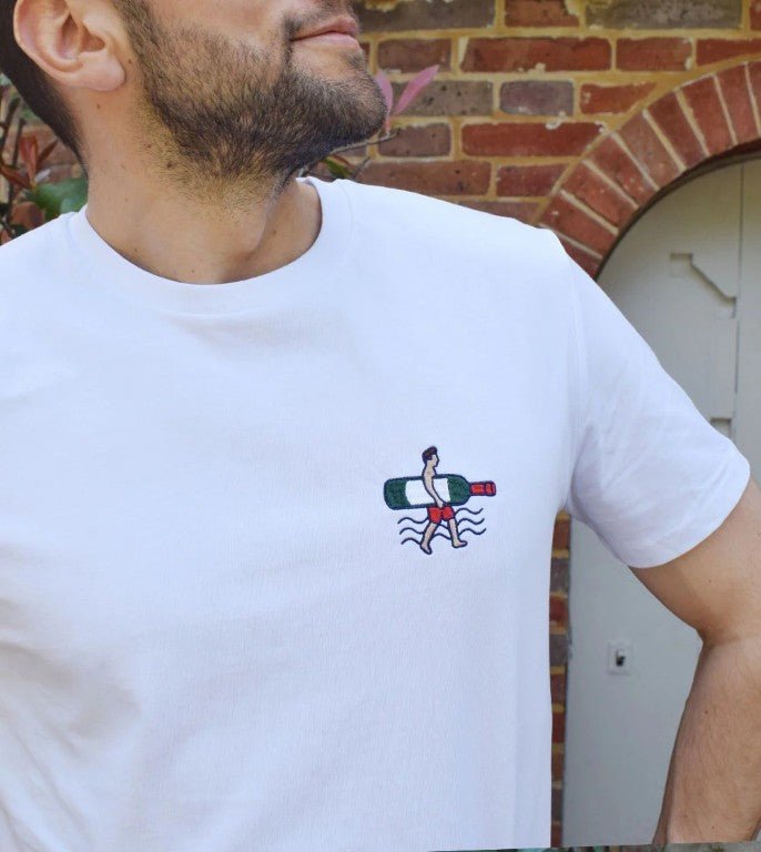 Camiseta bordado Surf Vino Verde - Olokuti