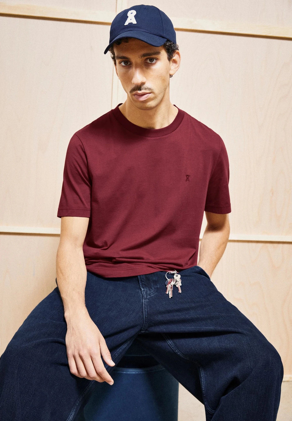 Camiseta JAAMES Velvet red - Olokuti