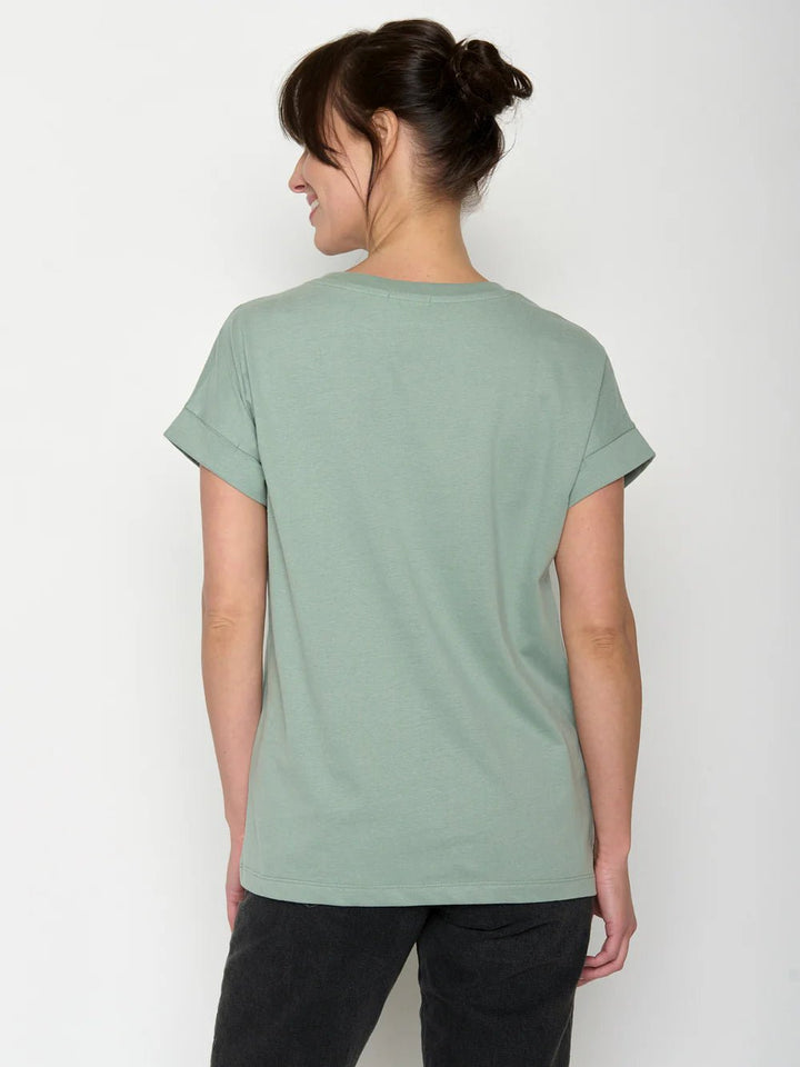 Camiseta Loony Panther Leaves Pale green - Olokuti