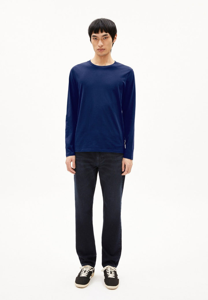 Camiseta manga larga JAAMES LONGSLEEVE Blue noon - Olokuti