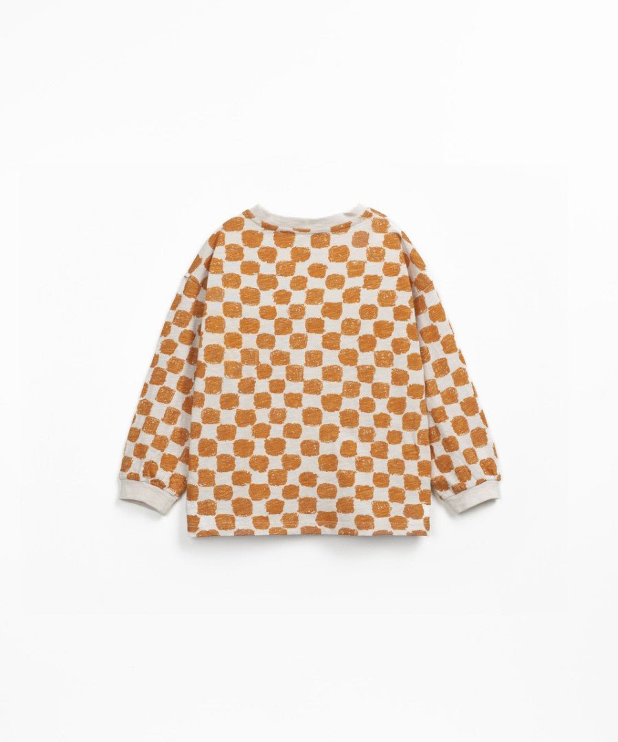 Camiseta manga larga Jersey Flamé estampado Tones Azafrán - Olokuti