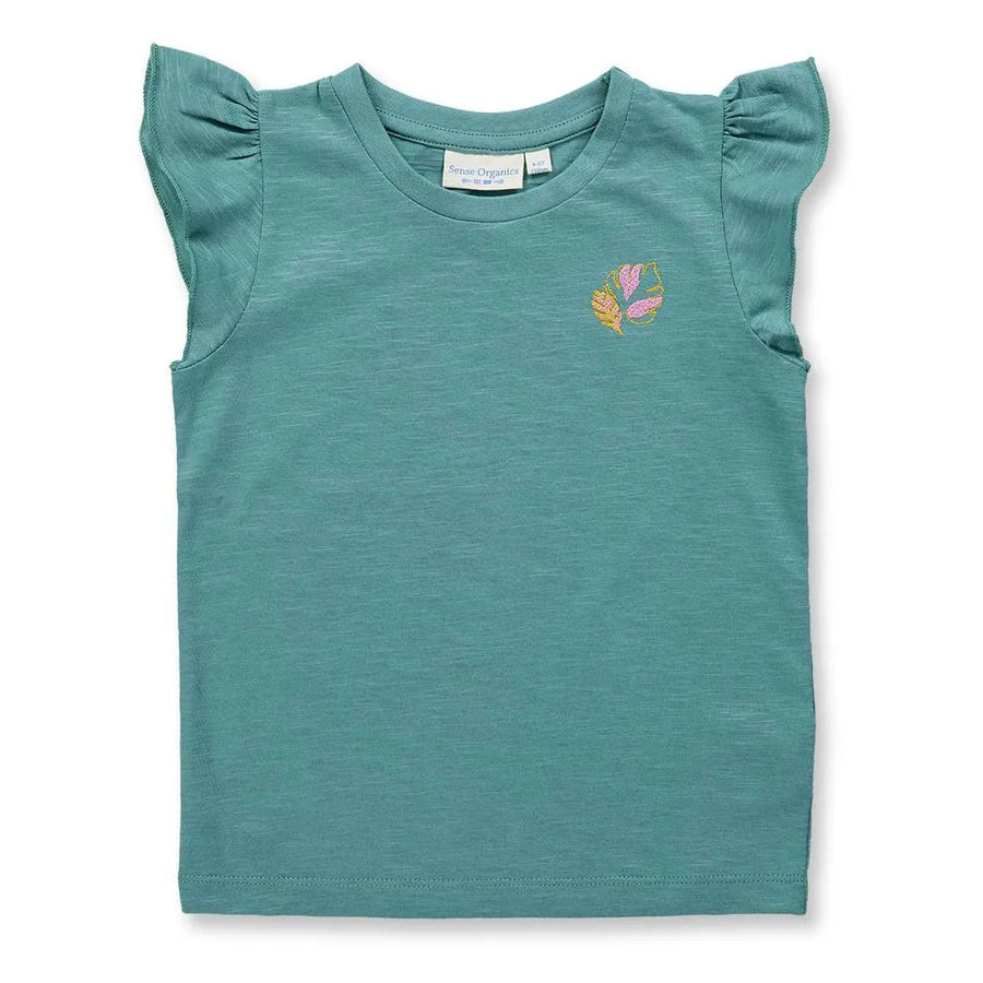 Camiseta Mariposa NANA Hoja Sea green - Olokuti