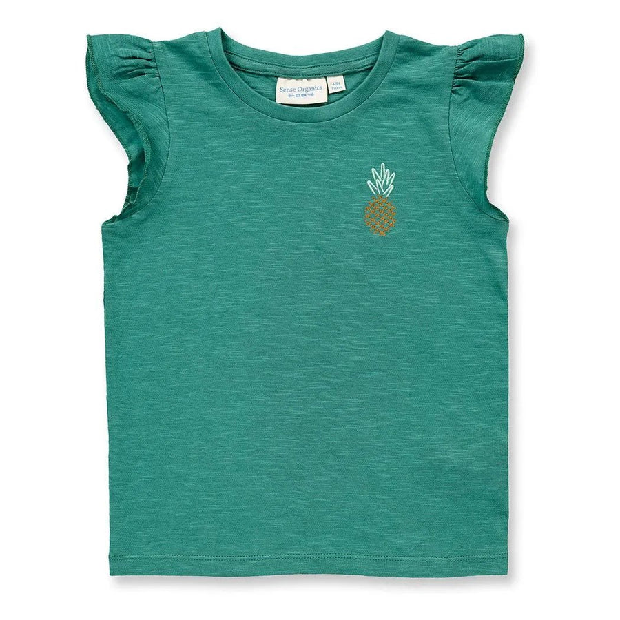 Camiseta mariposa NANA Piña Verde esmeralda - Olokuti