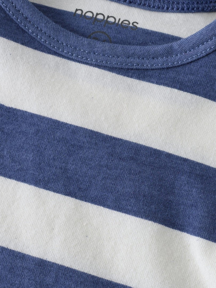 Camiseta m/c Rayas Dusty Blue - Olokuti