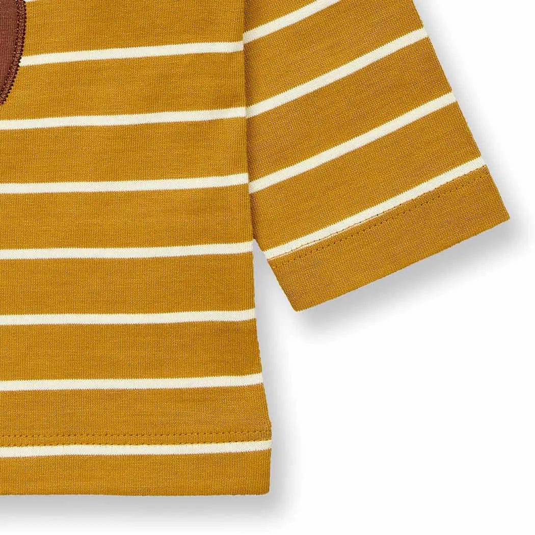 Camiseta m/l ELAN Rayas Curry y Animales - Olokuti