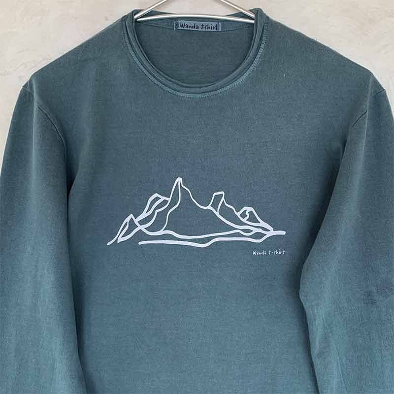 Camiseta m/l Peak Verde pizarra - Olokuti