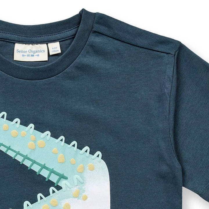 Camiseta OSWIN Cocodrilo Petrol oscuro - Olokuti