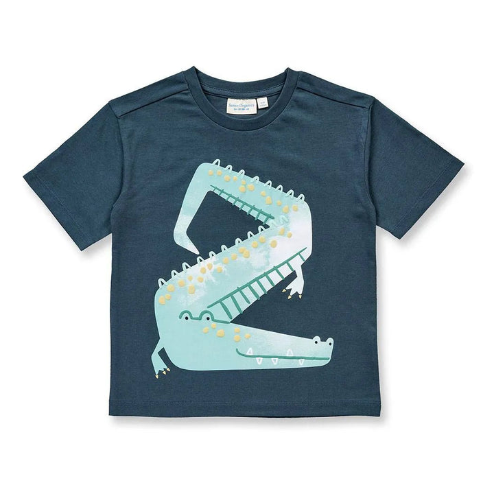 Camiseta OSWIN Cocodrilo Petrol oscuro - Olokuti