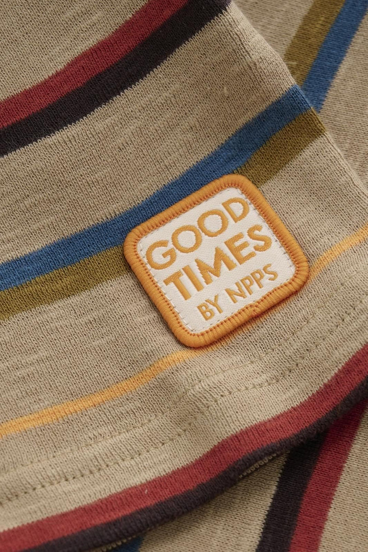 Camiseta Ranlo Rayas Sand/Nude - Olokuti